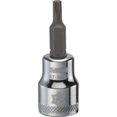 Hand Hex & Torx Bit Sockets; Socket Type: Torx Bit Socket; Drive Size (Fractional Inch): 3/8; Torx Size: T20; Bit Length (Inch): 3