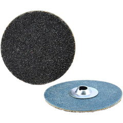 Quick-Change Disc: Type S, 2" Dia, 100 Grit, Silicon Carbide, Coated