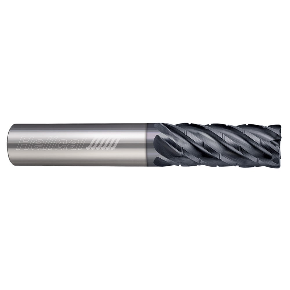 Corner Radius End Mill: 3/4" Dia, 3-1/4" LOC, 0.0300" Radius, 6 Flute, Solid Carbide