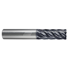 Corner Radius End Mill: 3/4" Dia, 3-1/4" LOC, 0.0100" Radius, 6 Flute, Solid Carbide