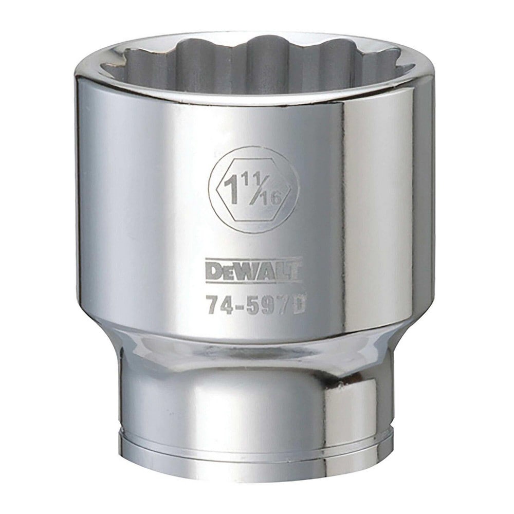 Standard  Hand Socket: 3/4" Drive, 1-11/16" Socket, 12-Point