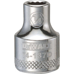 Standard  Hand Socket: 3/8" Drive, 1/4" Socket, 12-Point