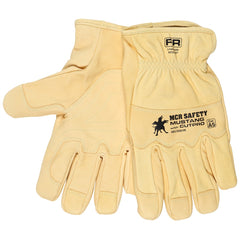 Lined Drivers Gloves Size 2X-Large, Leather, Yellow