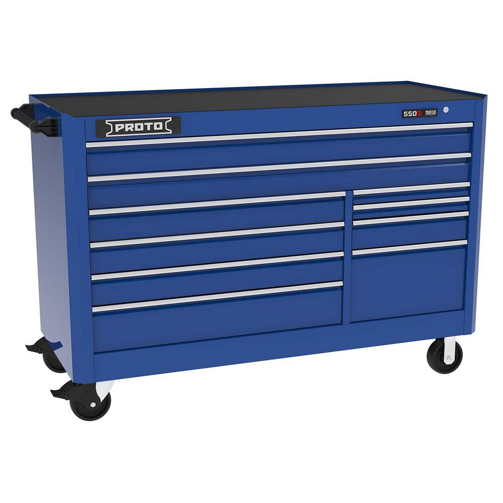 Steel Tool Roller Cabinet: 66" Wide, 46" High, 25-1/4" Deep, 10 Drawer