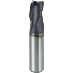 Square End Mill: 5.00 mm Dia, 7.50 mm LOC, 3 Flute, Solid Carbide