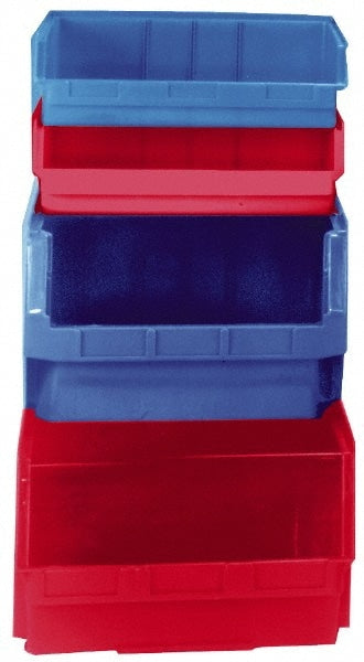 Plastic Hopper Stacking Bin: Red