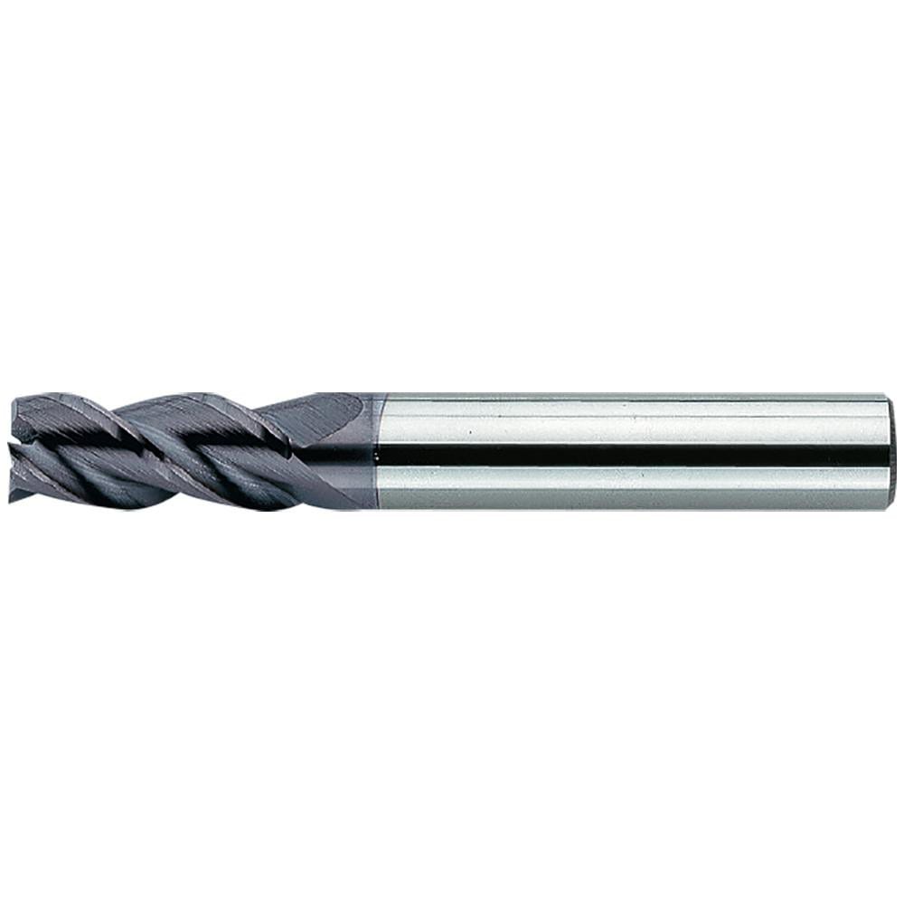 Square End Mill: 1/2" Dia, 3 Flute, Solid Carbide