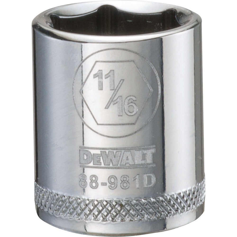 Standard  Hand Socket: 3/8" Drive, 11/16" Socket, 6-Point