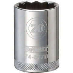 Standard  Hand Socket: 1/2" Drive, 20.00 mm Socket, 12-Point