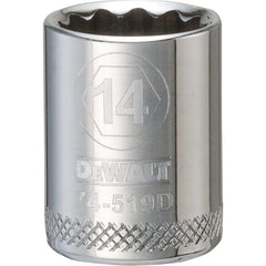 Standard  Hand Socket: 3/8" Drive, 14.00 mm Socket, 12-Point