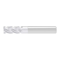 Corner Chamfer End Mill: 5.00 mm Dia, 13.00 mm LOC, 4 Flute, 0.10 mm Chamfer Width, Solid Carbide