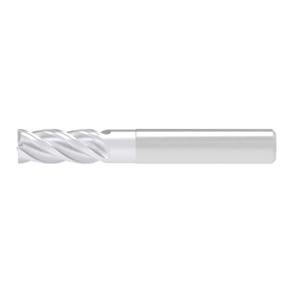 Corner Chamfer End Mill: 3.00 mm Dia, 8.00 mm LOC, 4 Flute, 0.10 mm Chamfer Width, Solid Carbide