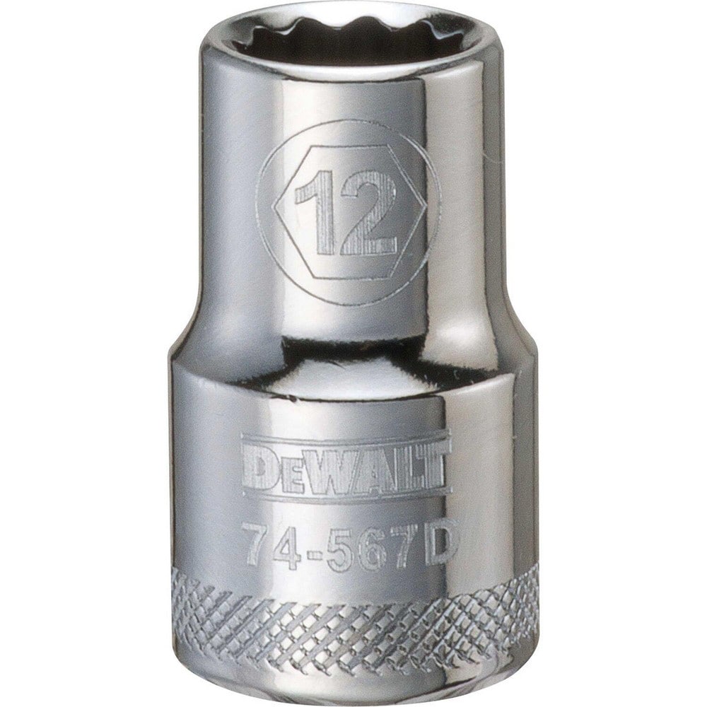 Standard  Hand Socket: 1/2" Drive, 12.00 mm Socket, 12-Point