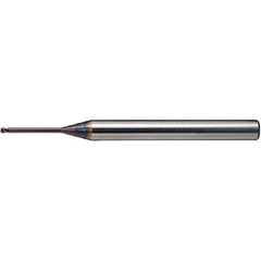 Square End Mill: 1/8" Dia, 1/8" LOC, 4 Flute, Solid Carbide