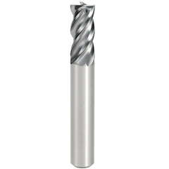 Square End Mill: 4.00 mm Dia, 11.00 mm LOC, 4 Flute, Solid Carbide