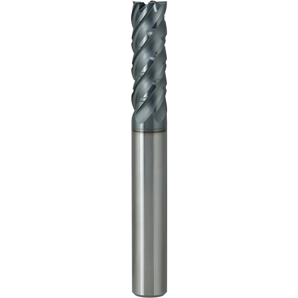 Square End Mill: 16.00 mm Dia, 48.00 mm LOC, 5 Flute, Solid Carbide