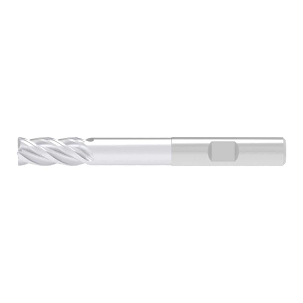 Corner Chamfer End Mill: 6.00 mm Dia, 13.00 mm LOC, 4 Flute, 0.10 mm Chamfer Width, Solid Carbide