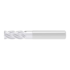 Corner Chamfer End Mill: 20.00 mm Dia, 42.00 mm LOC, 4 Flute, 0.30 mm Chamfer Width, Solid Carbide