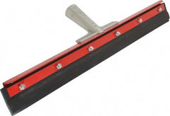 Squeegee: 18" Blade Width, Rubber Blade, Tapered Handle Connection