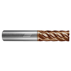 Corner Radius End Mill: 1/8" Dia, 1/4" LOC, 0.0100" Radius, 6 Flute, Solid Carbide