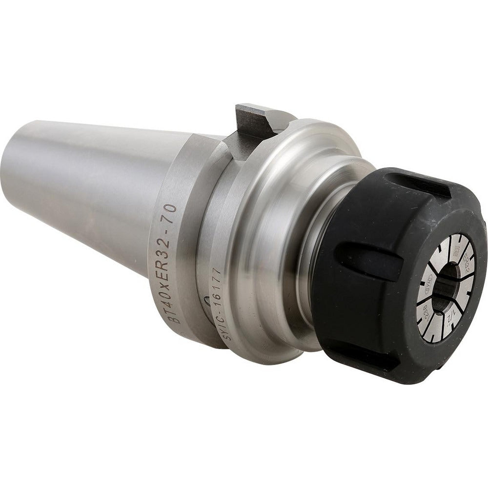 Collet Chuck: 1.10 to 21.00 mm Capacity, ER Collet, 63.00 mm Shank Dia