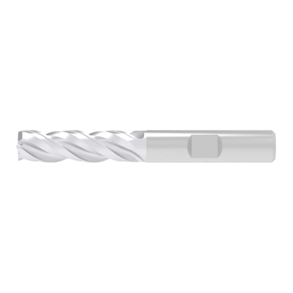 Corner Chamfer End Mill: 8.00 mm Dia, 24.00 mm LOC, 3 Flute, 0.20 mm Chamfer Width, Solid Carbide