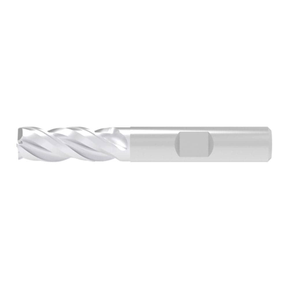 Corner Chamfer End Mill: 6.50 mm Dia, 19.00 mm LOC, 3 Flute, 0.20 mm Chamfer Width, Solid Carbide