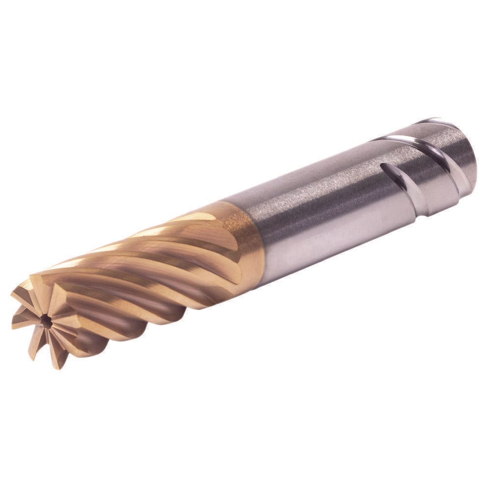 Roughing & Finishing End Mills; Mill Diameter (Fractional Inch): 5/8; Flute Type: Helical; Number Of Flutes: 8; End Mill Material: Solid Carbide; Length of Cut (Inch): 3/4; Coating/Finish: AlCrN