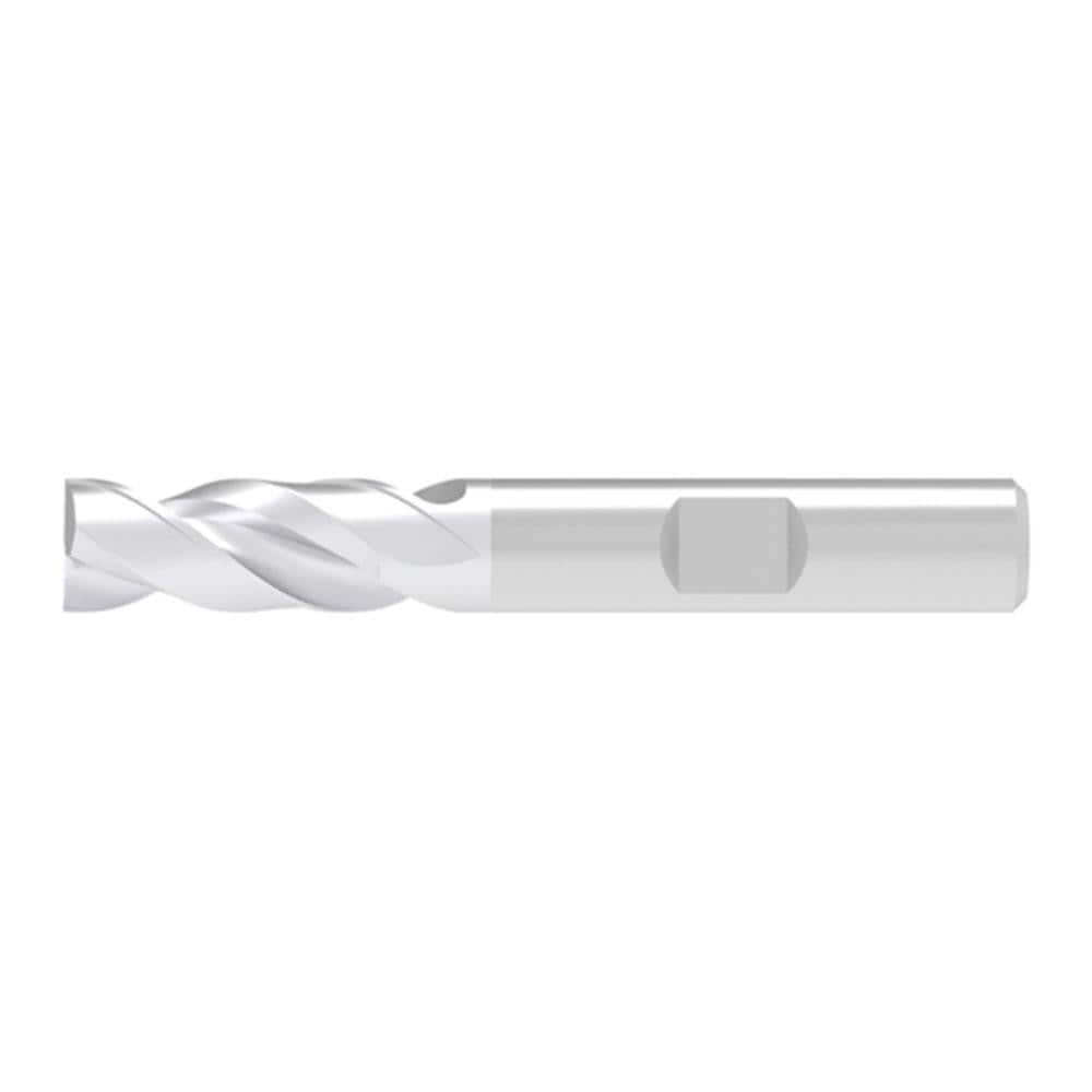 Corner Chamfer End Mill: 17.00 mm Dia, 32.00 mm LOC, 2 Flute, 0.10 mm Chamfer Width, Solid Carbide