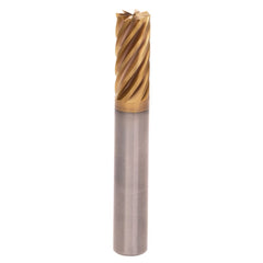 Roughing & Finishing End Mills; Mill Diameter (Fractional Inch): 3/8; Flute Type: Helical; Number Of Flutes: 8; End Mill Material: Solid Carbide; Length of Cut (Inch): 1/2; Coating/Finish: AlCrN