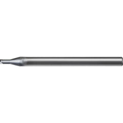 Corner Radius End Mill: 0.50 mm Dia, 0.25 mm LOC, 0 deg Helix, UDC Coated, Corner Radius End, Centercutting Series UDCLRS