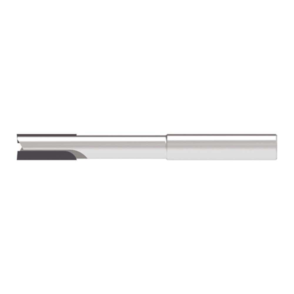 Corner Chamfer End Mill: 5.00 mm Dia, 10.00 mm LOC, 2 Flute, 0.10 mm Chamfer Width, Solid Carbide