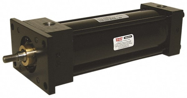 Double Acting Rodless Air Cylinder: 6" Bore, 8" Stroke, 250 psi Max, 3/4 NPTF Port, Head Rectangular Flange Mount