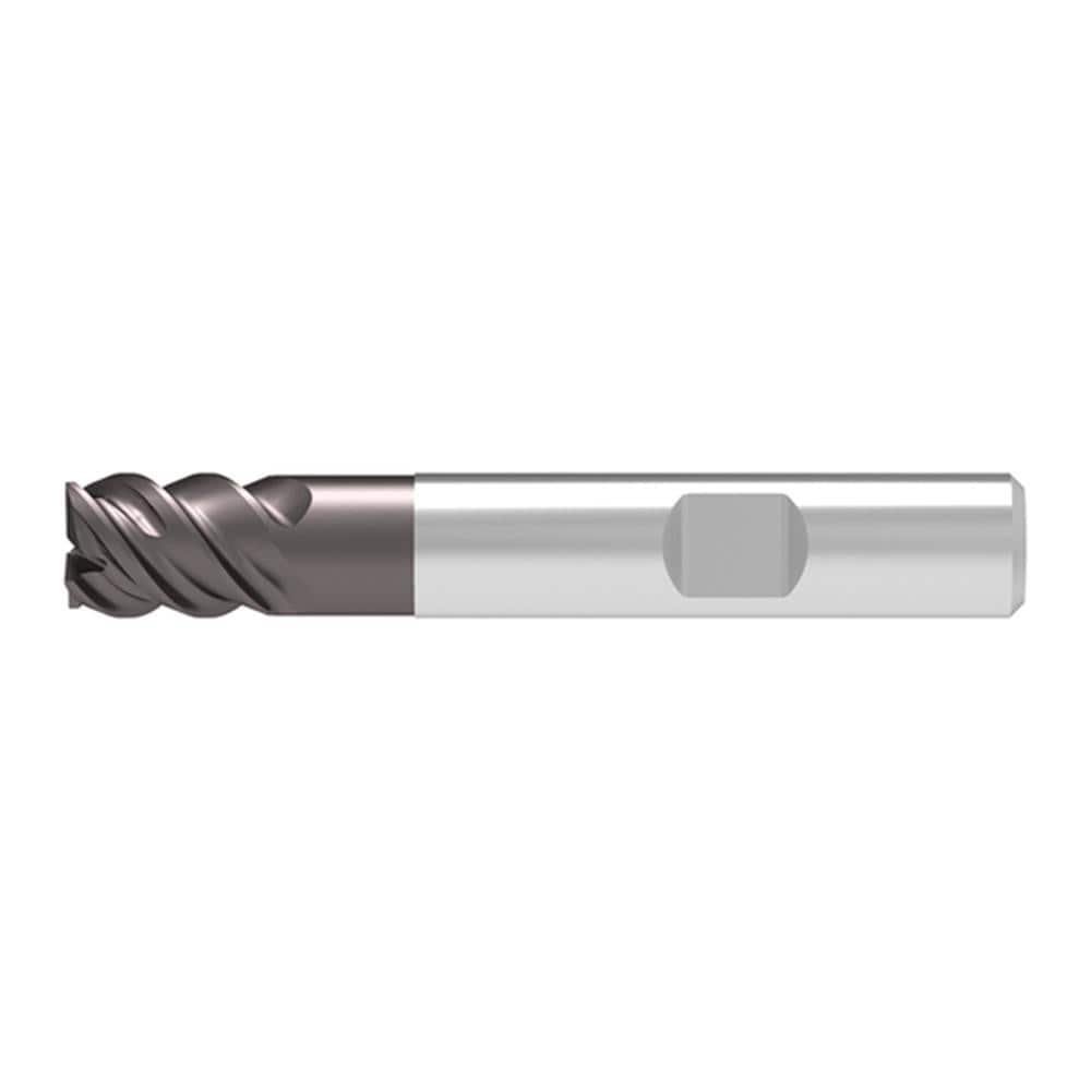 Corner Chamfer End Mill: 20.00 mm Dia, 26.00 mm LOC, 4 Flute, 0.15 mm Chamfer Width, Solid Carbide