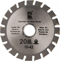 Wet & Dry Cut Saw Blade: 4-1/4" Dia, 5/8" Arbor Hole