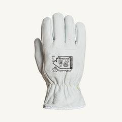 Cut, Puncture & Abrasion-Resistant Gloves: Superior Glove Works 378GKGVBE, Size Large, ANSI Cut A6, ANSI Puncture 4, Goatskin Leather Lined, Goatskin