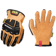 Cut-Resistant Gloves: Mechanix Wear LDMP-C75, Size 3X-Large, ANSI Cut A9, ANSI Puncture 0, Leather Lined, Leather