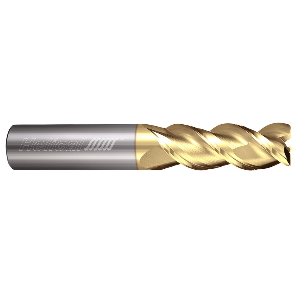 Corner Radius End Mill: 1" Dia, 2-5/8" LOC, 0.0300" Radius, 3 Flute, Solid Carbide