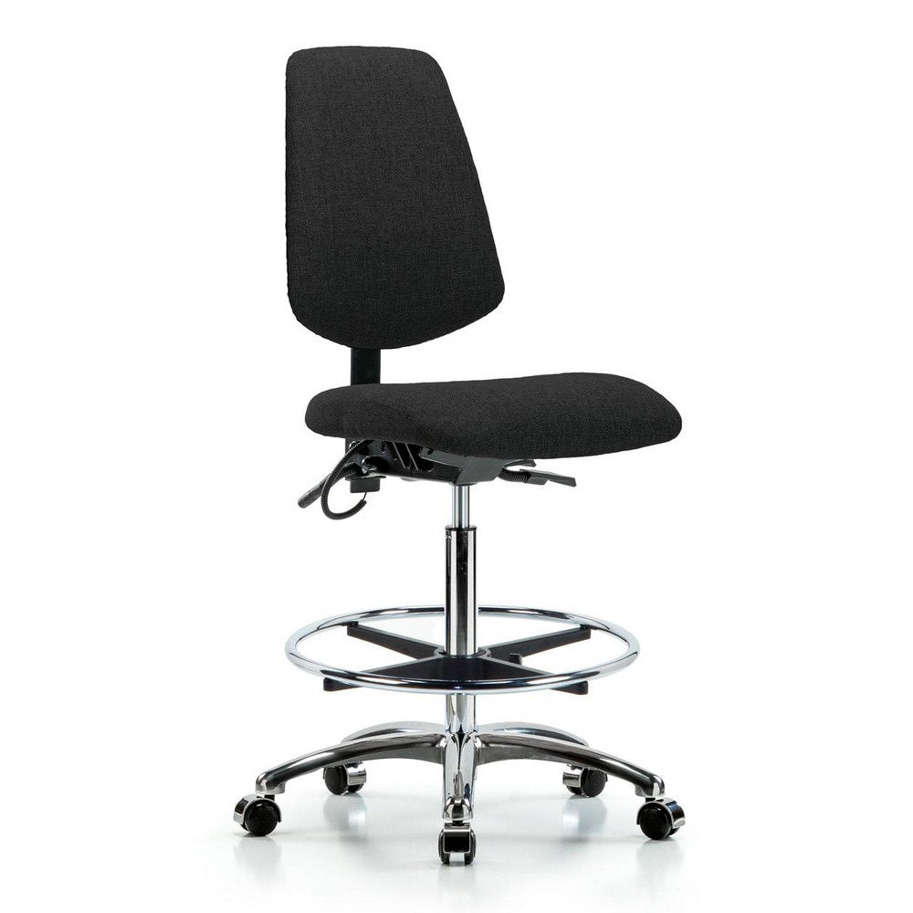 ESD Task Chair: Conductive Cloth, 36" Seat Height, Black