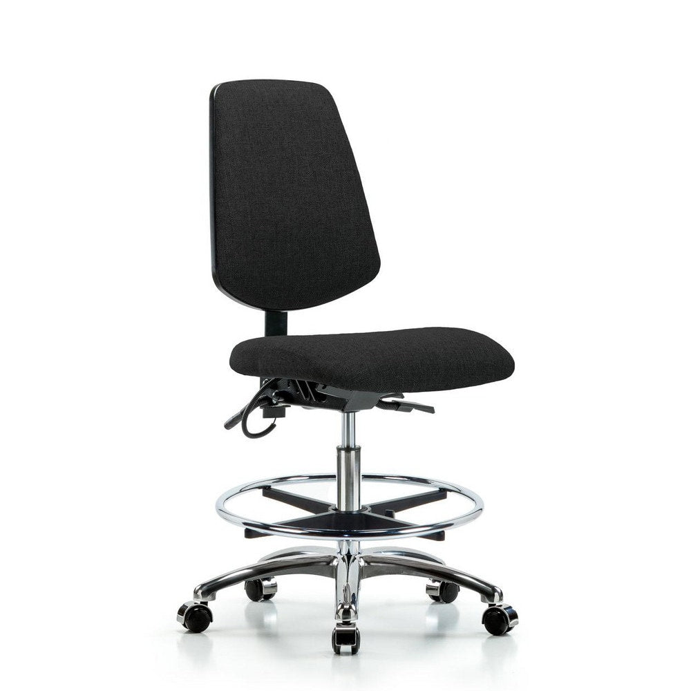 ESD Task Chair: Conductive Cloth, 29" Seat Height, Black