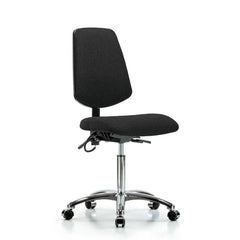 ESD Task Chair: Conductive Cloth, 29" Seat Height, Black