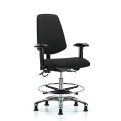 ESD Task Chair: Conductive Cloth, 29" Seat Height, Black