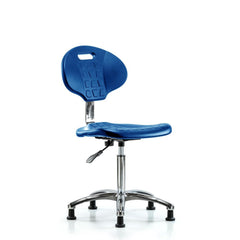 Clean Room Task Chair: Polyurethane, 27" Seat Height, Blue