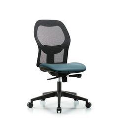 Mesh Office Task Chair: Vinyl, 23" Seat Height, Storm