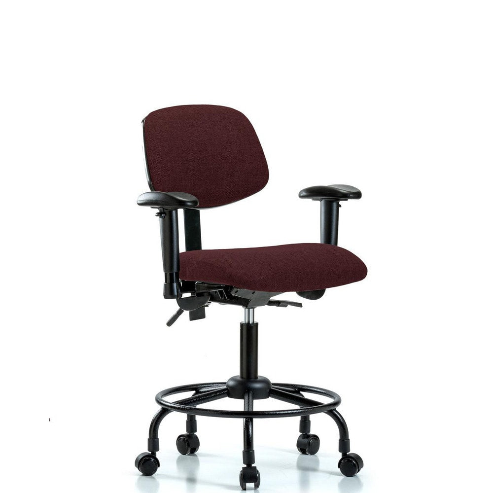 Task Chair Task Chair: Olefin, 27-3/4" Seat Height, Burgundy