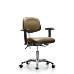 Clean Room Task Chair: Vinyl, 24" Seat Height, Taupe