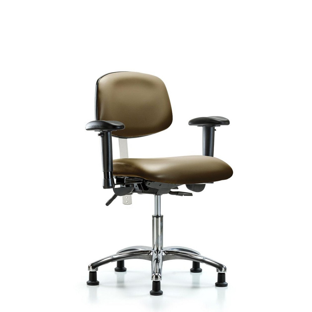 Clean Room Task Chair: Vinyl, 24" Seat Height, Taupe