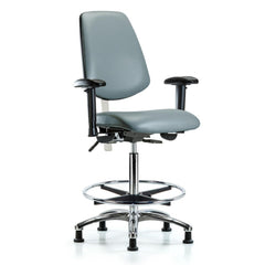 Clean Room Task Chair: Vinyl, 36" Seat Height, Storm