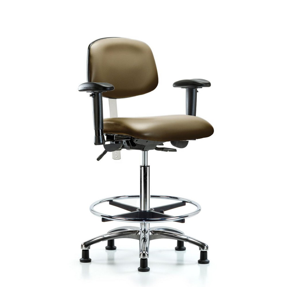 Clean Room Task Chair: Vinyl, 36" Seat Height, Taupe