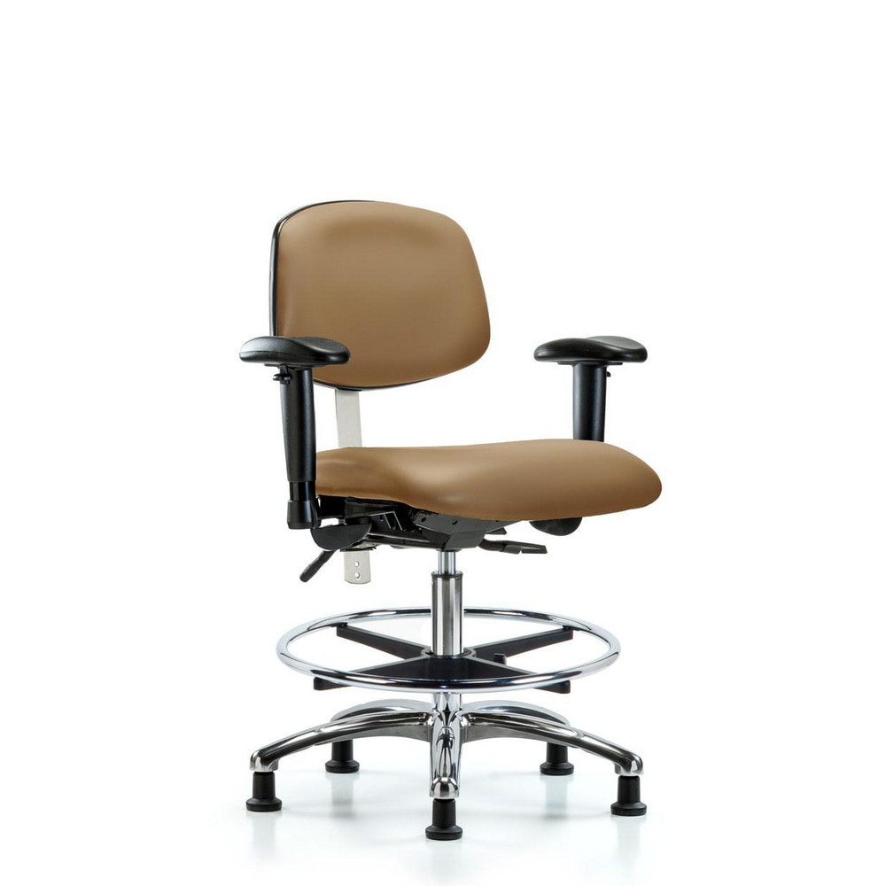 Clean Room Task Chair: Vinyl, 29" Seat Height, Taupe